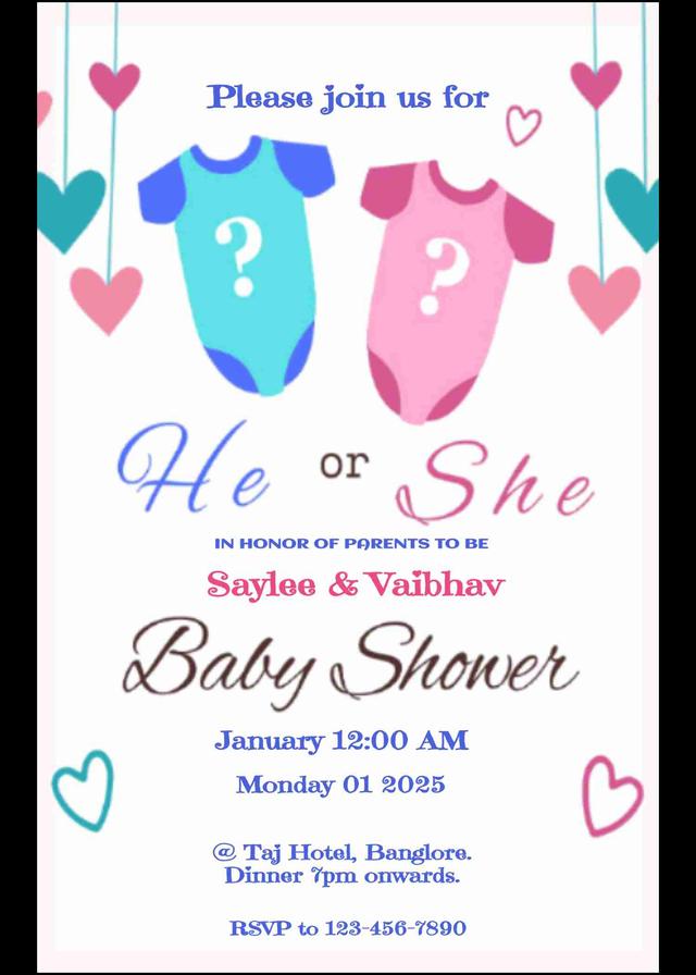 Tropical paradise baby shower invitation card - easyinvite