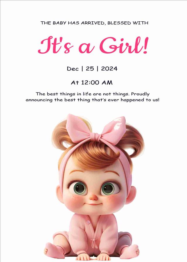 Design birth cards free online