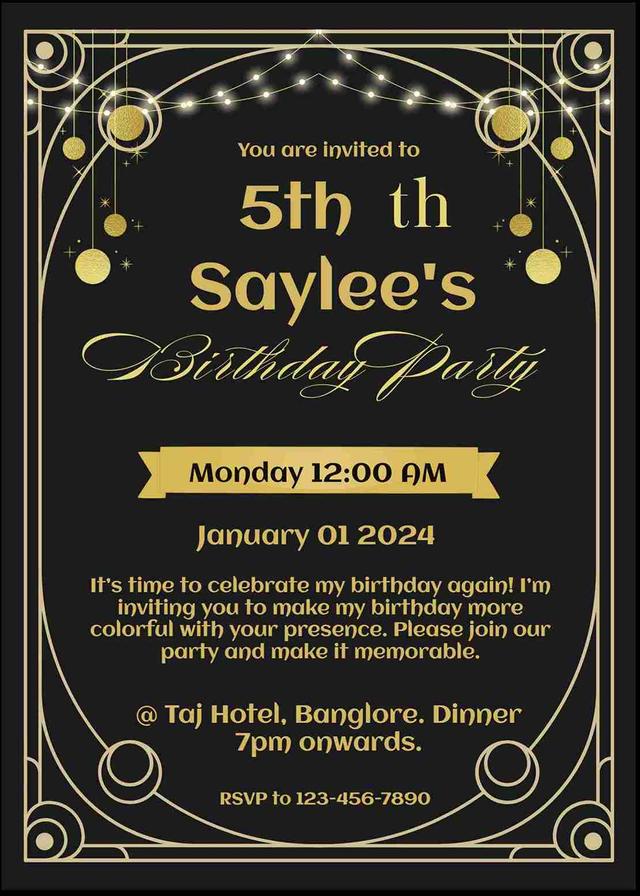 Create custom birthday invitations with photo - easyinvite