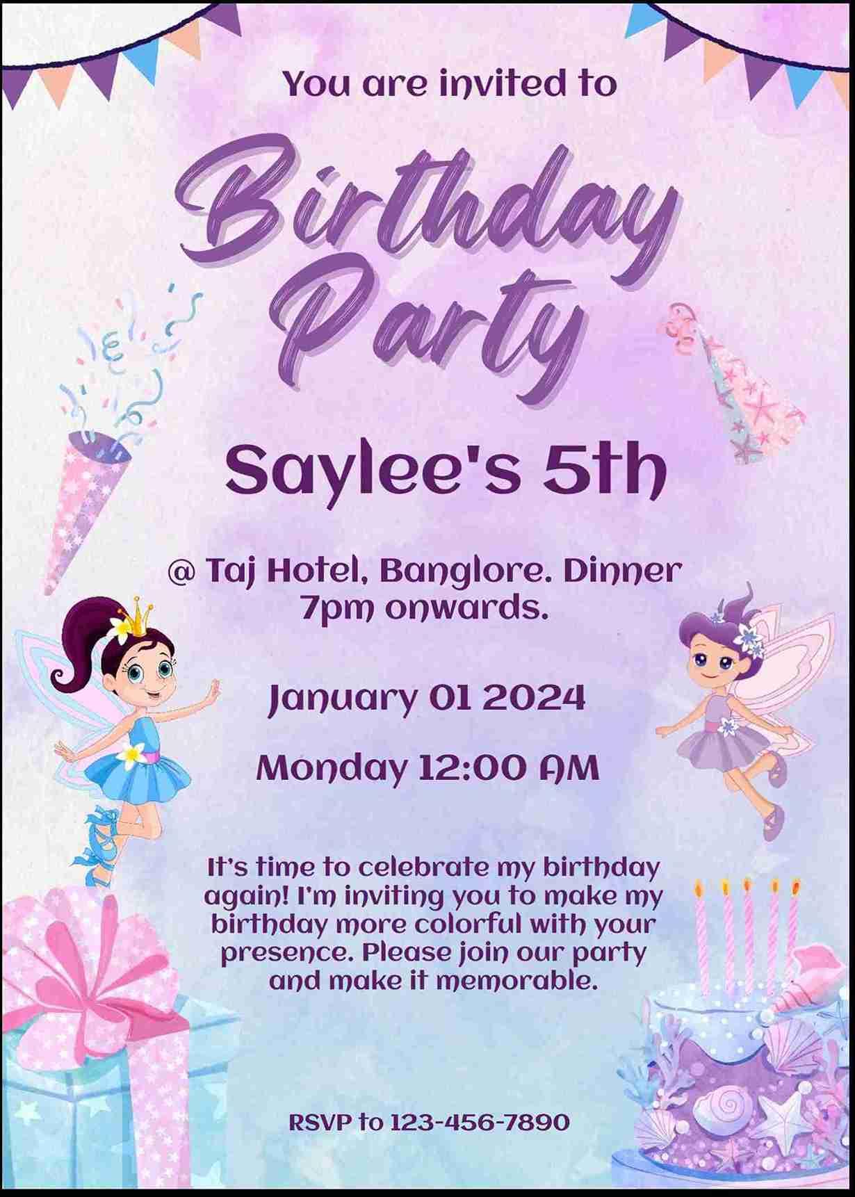 Customize birthday invitations with ease - easyinvite