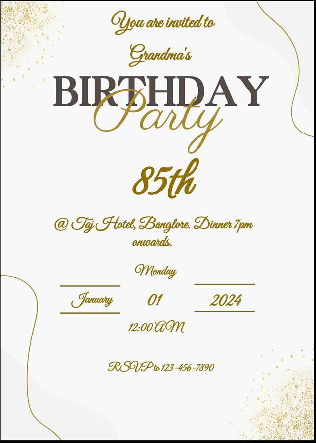 Design your own birthday invitation card - easyinvite