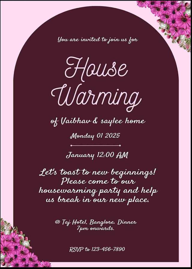 Create custom housewarming invitations for free - easyinvite