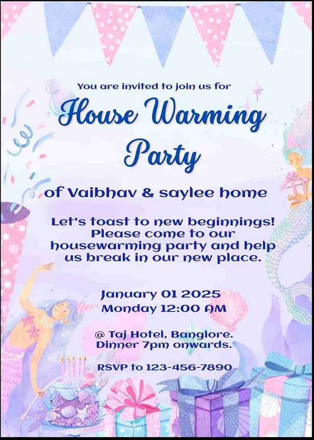 Create housewarming invitations online for free - easyinvite