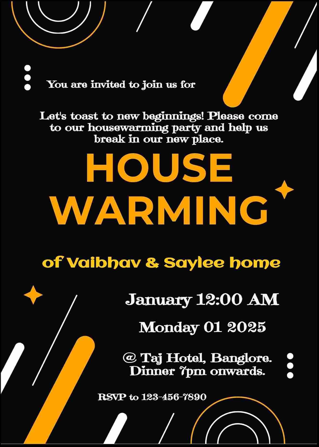 Customize housewarming invitations for free - easyinvite
