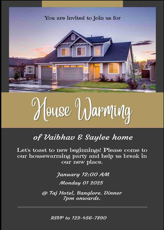 Design housewarming invitations for free - easyinvite