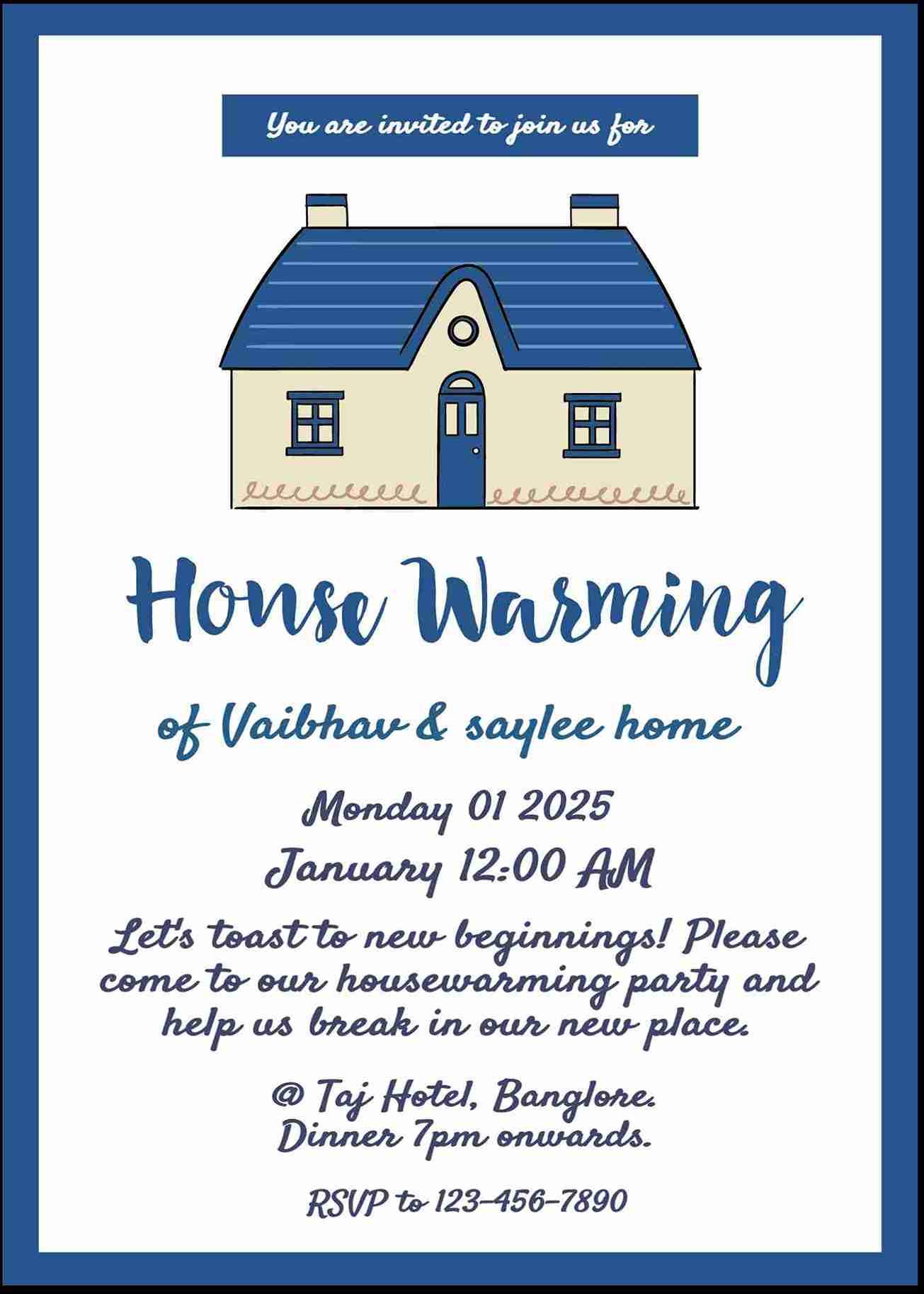 Free housewarming invitation card creator - easyinvite