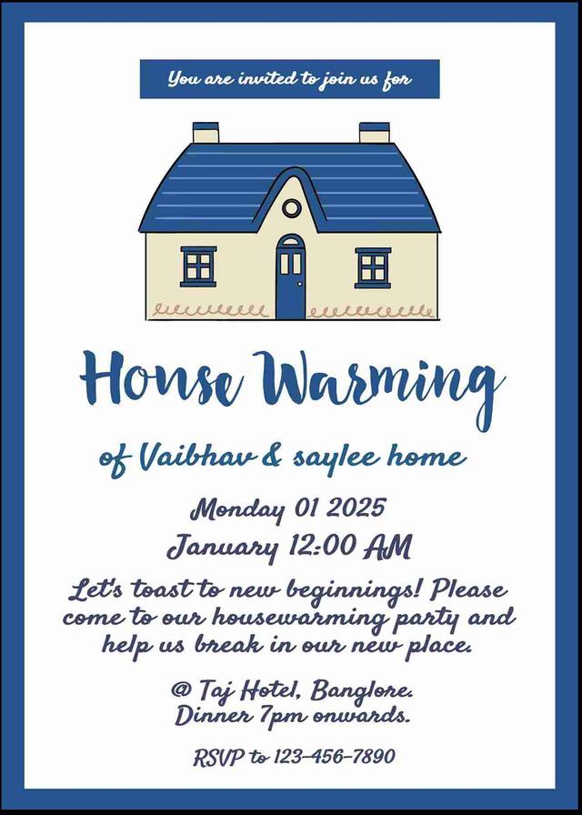 Free housewarming invitation card creator - easyinvite