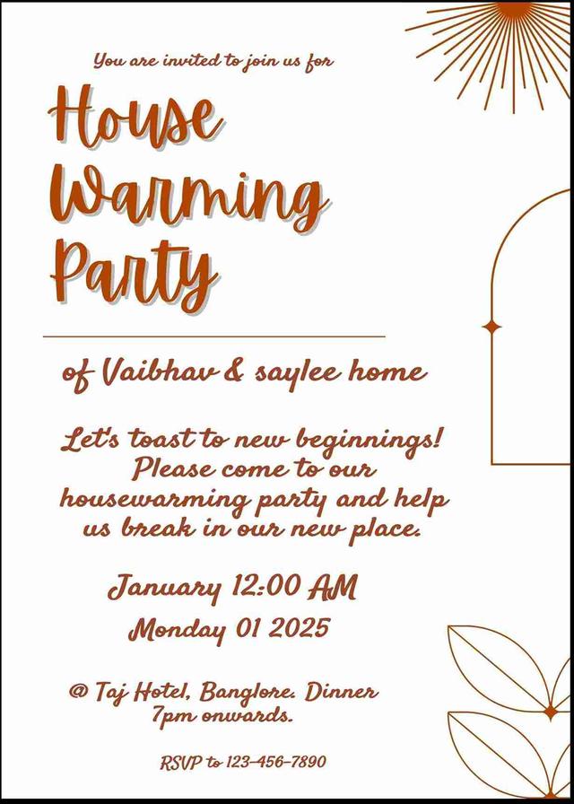 Free online housewarming invitation card maker - easyinvite