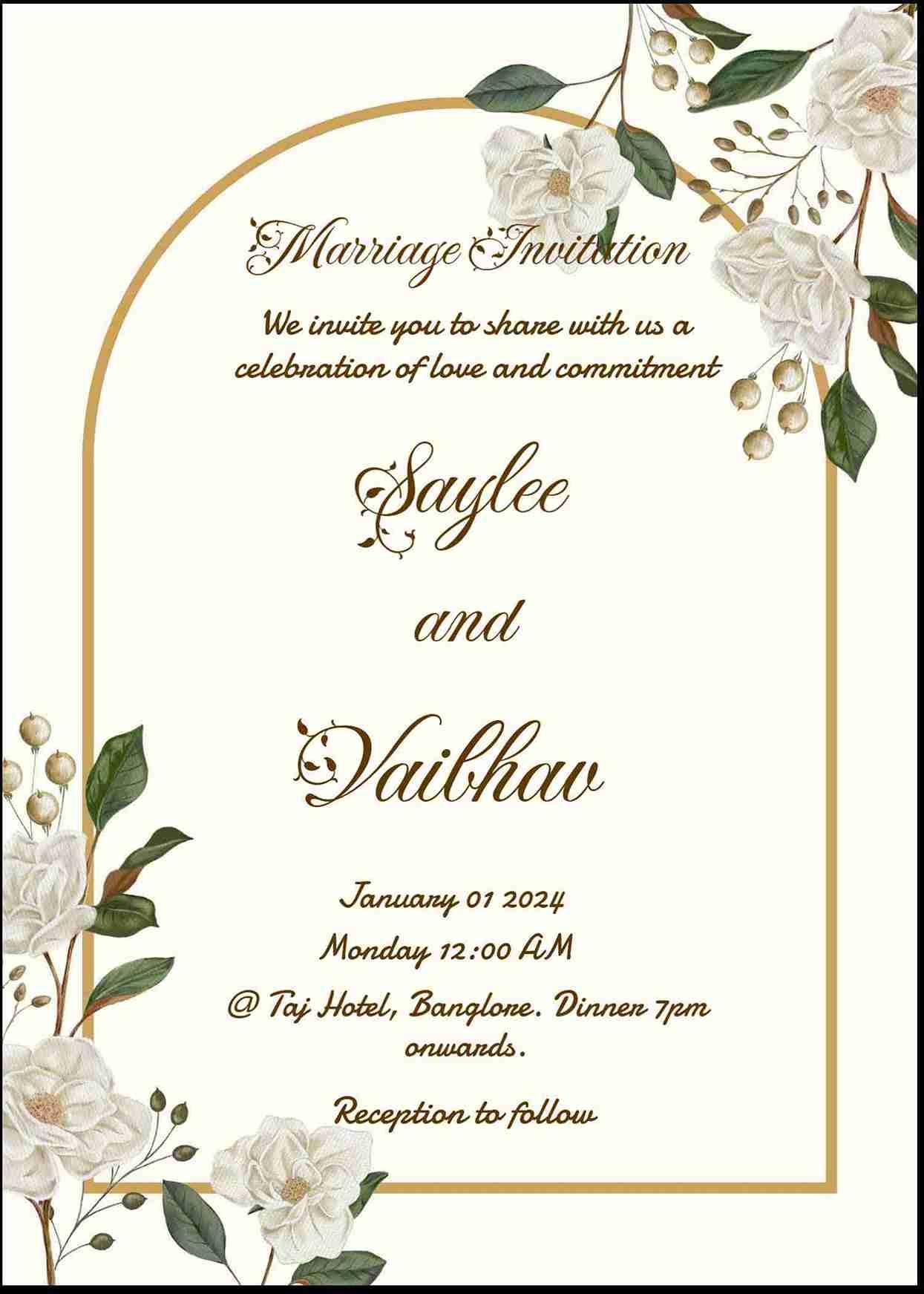 Design trendy and stylish wedding invitations easyinvite